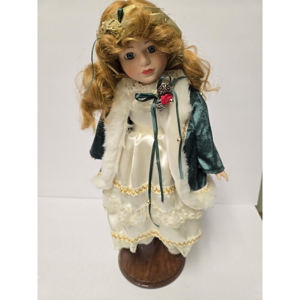VTG Holiday Spirit McCrory Stores Limited Edition Fine Porcelain 16" Doll Stand